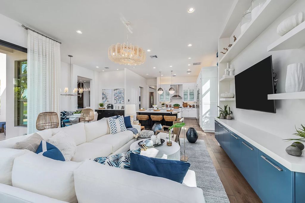The Home in Boca Raton is a newly built modern property boasts a club room, media room, loft, living room, family room now available for sale. This home located at 17149 Ludovica Ln, Boca Raton, Florida