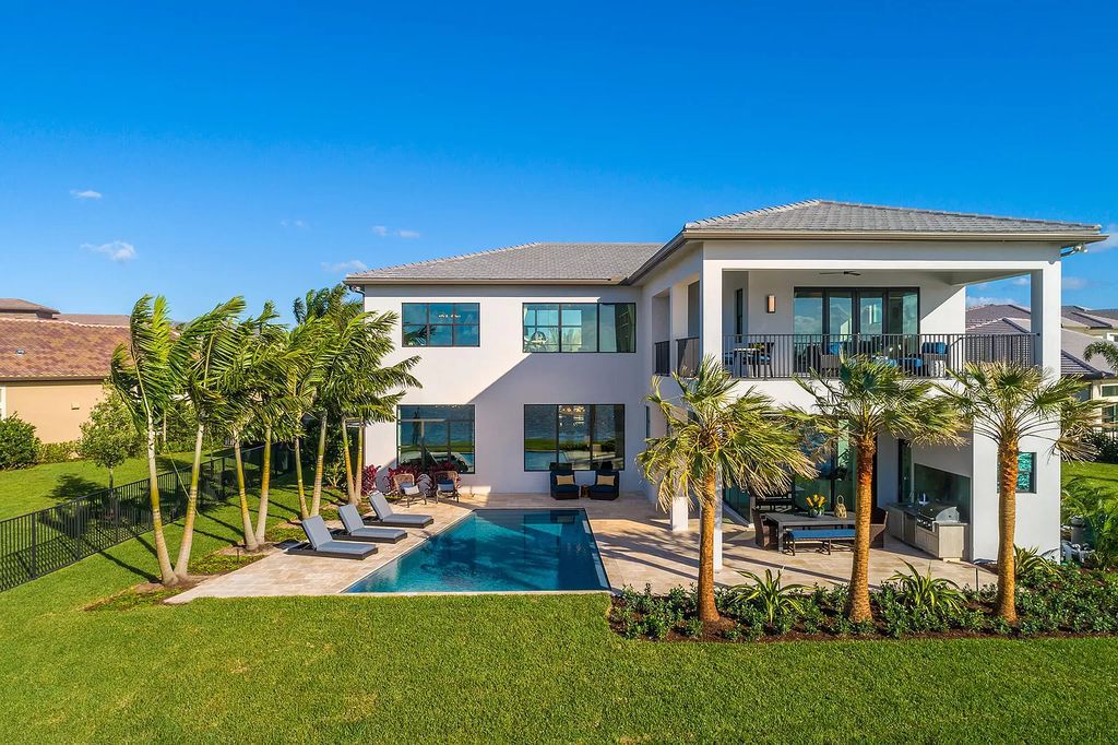 The Home in Boca Raton is a newly built modern property boasts a club room, media room, loft, living room, family room now available for sale. This home located at 17149 Ludovica Ln, Boca Raton, Florida