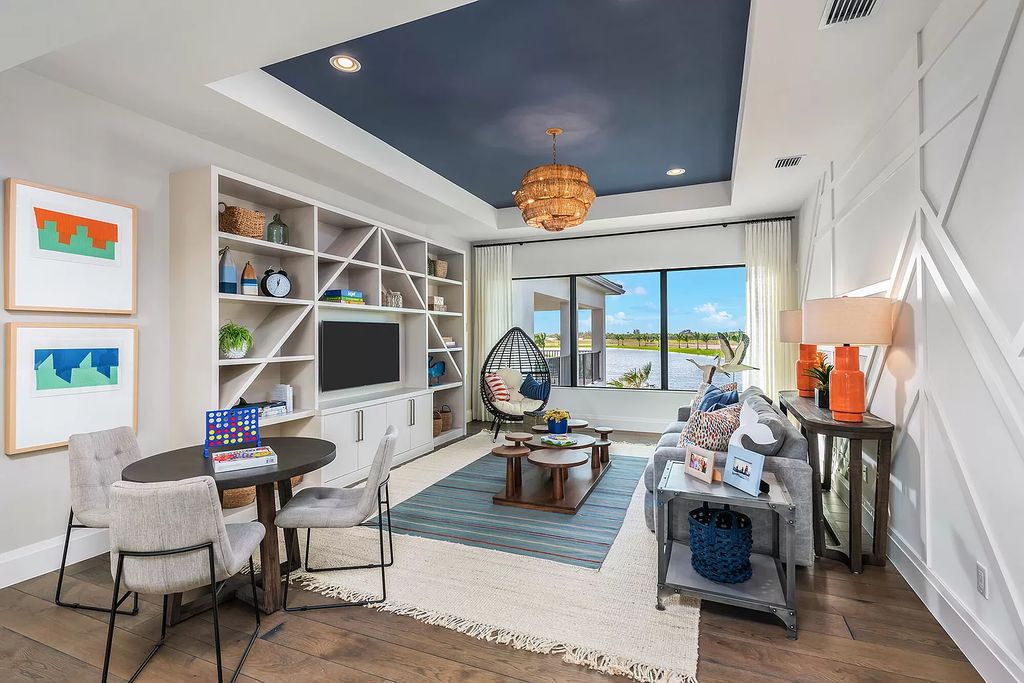The Home in Boca Raton is a newly built modern property boasts a club room, media room, loft, living room, family room now available for sale. This home located at 17149 Ludovica Ln, Boca Raton, Florida