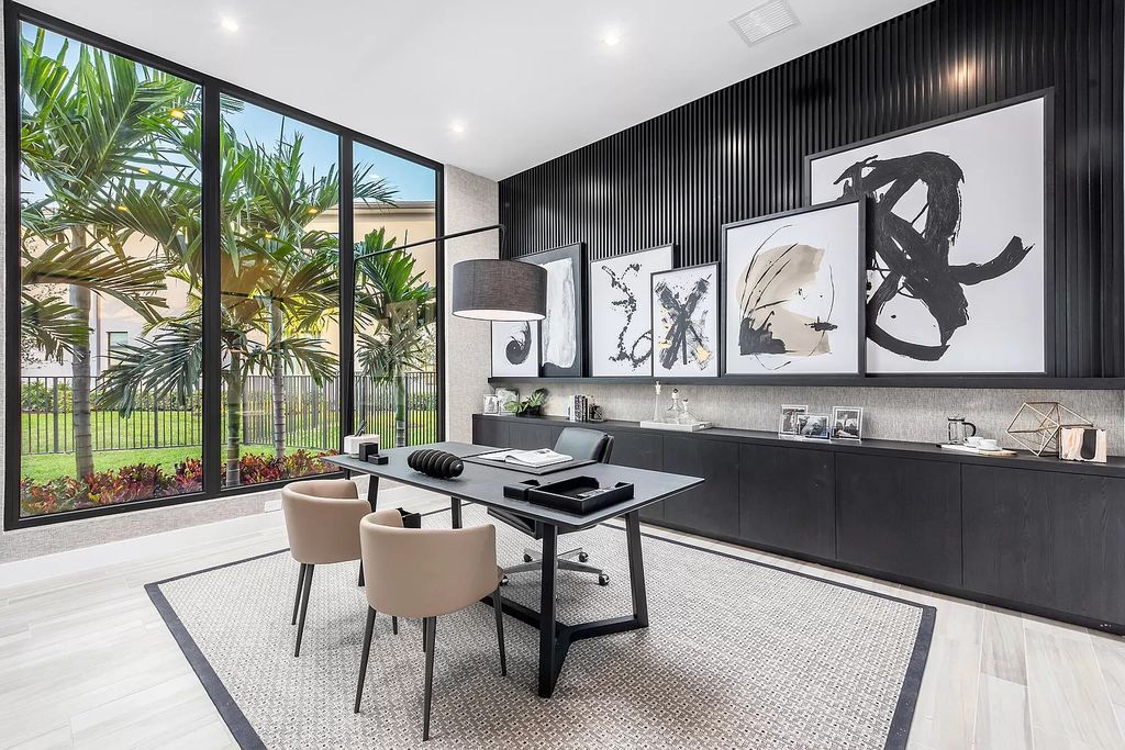 The Home in Boca Raton is a magnificent Modern estate featuring flat roof, floor to ceiling glass and extraordinary Ipey wood accents now available for sale. This home located at 17224 Brulee Breeze Way, Boca Raton, Florida