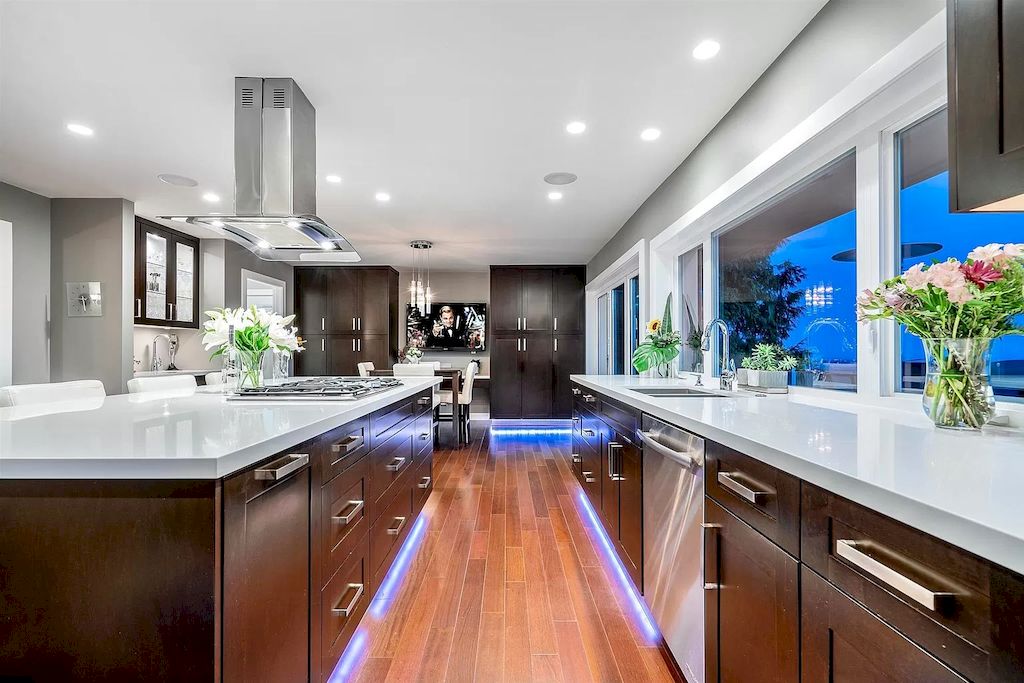 The Exquisite Property in North Vancouver features ocean & city views now available for sale. This home is located at 380 Newdale Ct, North Vancouver, BC V7N 3H4, Canada