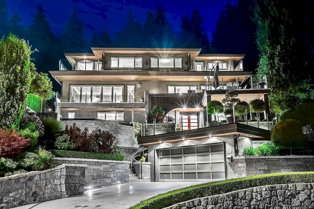 The Exquisite Property in North Vancouver features ocean & city views now available for sale. This home is located at 380 Newdale Ct, North Vancouver, BC V7N 3H4, Canada