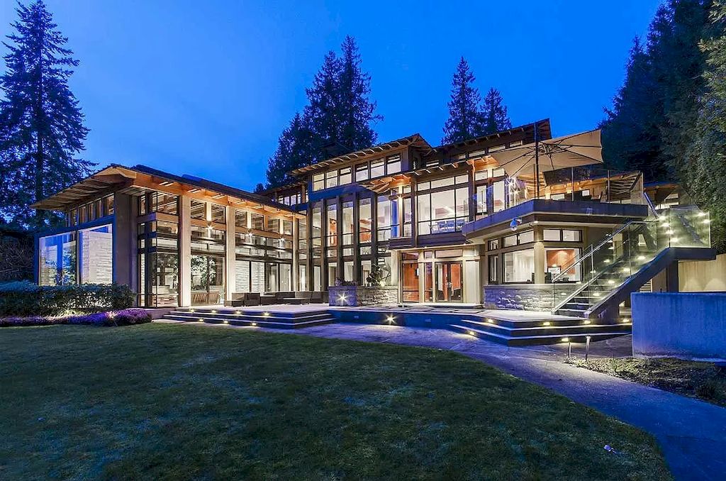 The World-Class Estate in West Vancouver is a spectacular concrete residence now available for sale. This home is located at 2860 Mathers Ave, West Vancouver, BC V7V 2J9, Canada