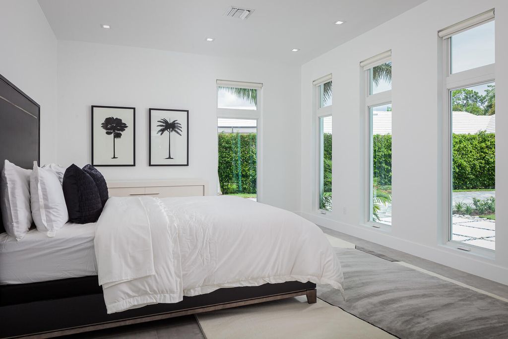 The Home in Naples is a perfect new estate expertly crafted with cutting-edge international design and mid-century modern influences now available for sale. This home located at 4445 Silver Fox Dr, Naples, Florida
