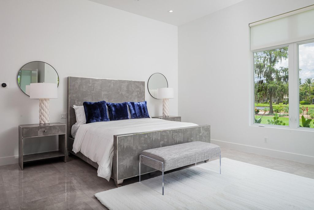 The Home in Naples is a perfect new estate expertly crafted with cutting-edge international design and mid-century modern influences now available for sale. This home located at 4445 Silver Fox Dr, Naples, Florida