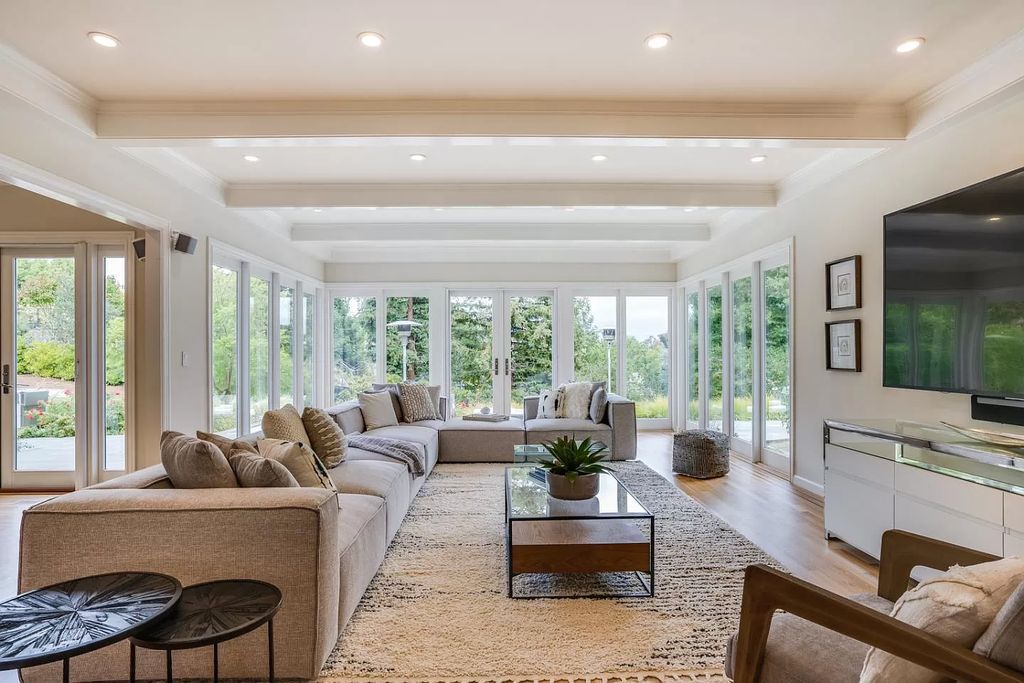 The Home in Altos Hills is a special residence, on over one acre of park-like land, offers worlds away luxury near the Village now available for sale. This home located at 14210 Wild Plum Ln, Los Altos Hills, California