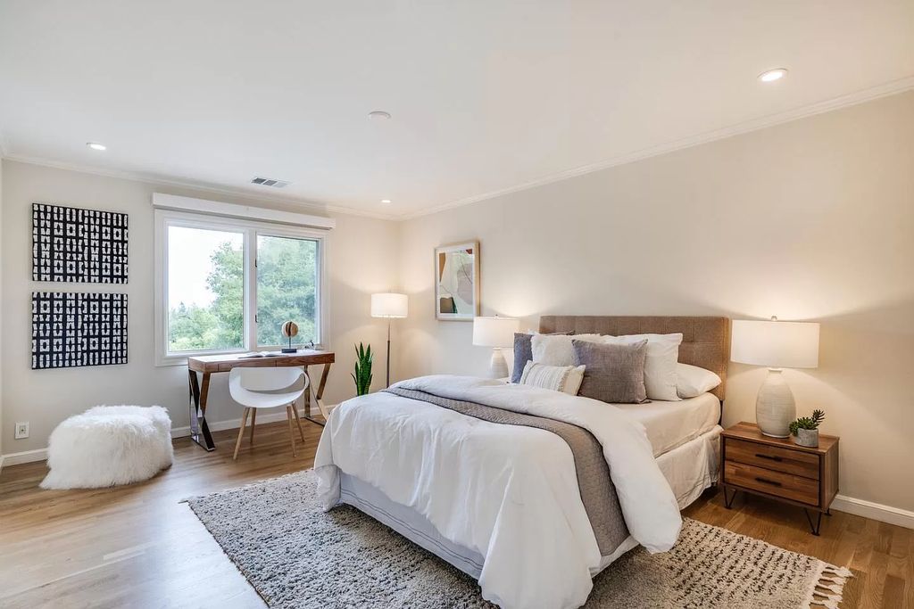 The Home in Altos Hills is a special residence, on over one acre of park-like land, offers worlds away luxury near the Village now available for sale. This home located at 14210 Wild Plum Ln, Los Altos Hills, California