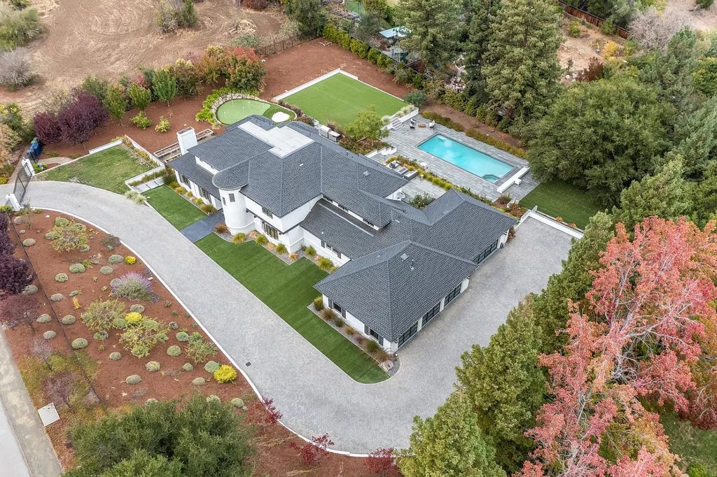 The Home in Altos Hills is a special residence, on over one acre of park-like land, offers worlds away luxury near the Village now available for sale. This home located at 14210 Wild Plum Ln, Los Altos Hills, California