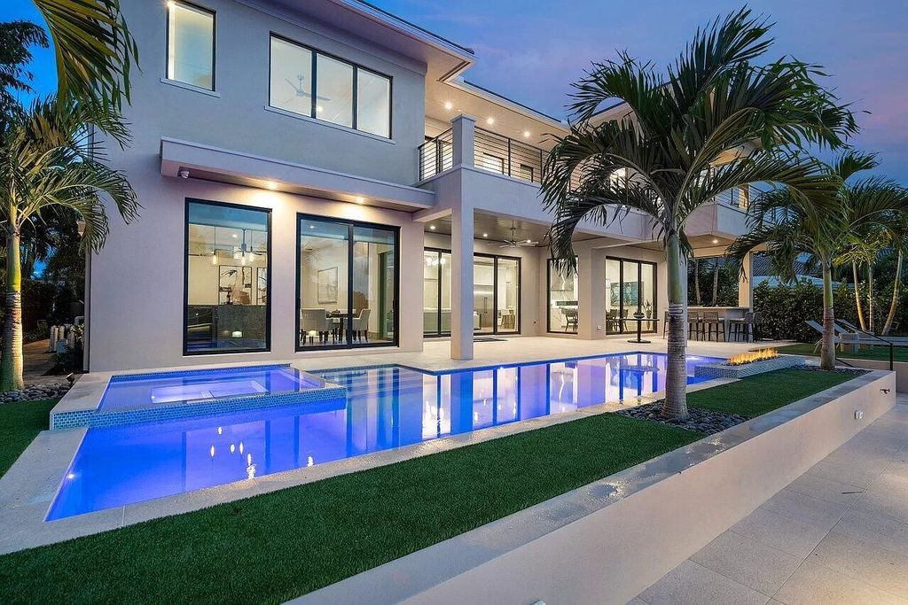The Home in Boca Raton is an exquisite estate has been professionally decorated and furnished including window treatments now available for sale. This home located at 731 NE 32nd St, Boca Raton, Florida
