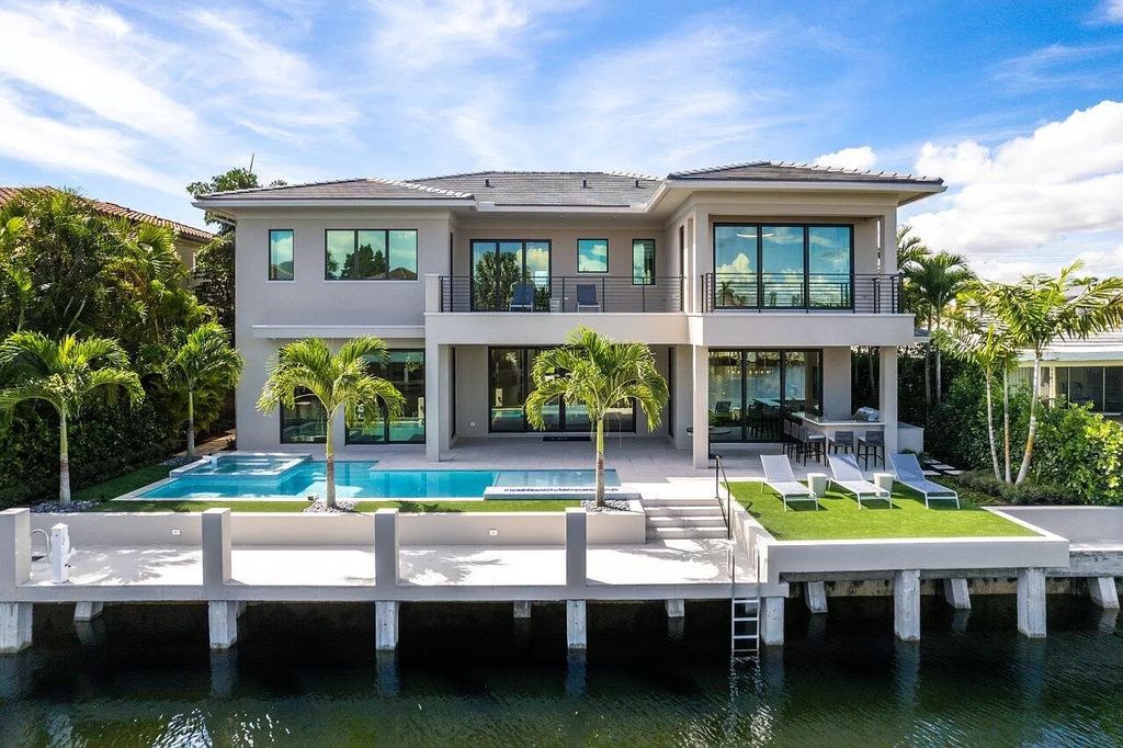 The Home in Boca Raton is an exquisite estate has been professionally decorated and furnished including window treatments now available for sale. This home located at 731 NE 32nd St, Boca Raton, Florida