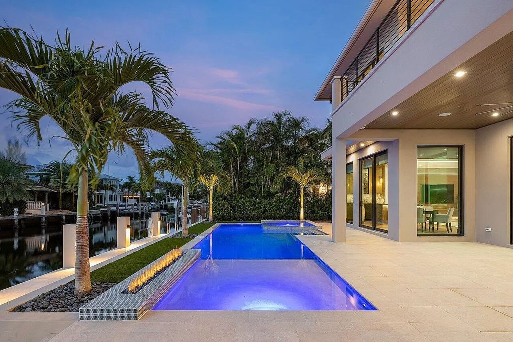 The Home in Boca Raton is an exquisite estate has been professionally decorated and furnished including window treatments now available for sale. This home located at 731 NE 32nd St, Boca Raton, Florida