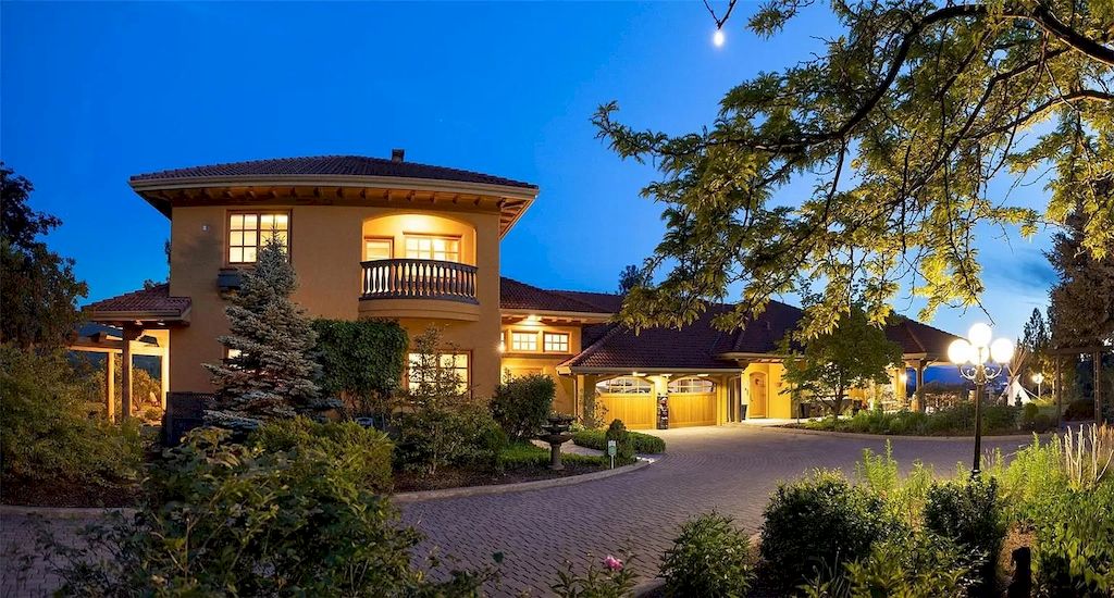 The Gated Hilltop Estate in Kelowna is a truly exceptional home now available for sale. This home is located at 2834 Belgo Rd, Kelowna, BC V1P 1E2, Canada