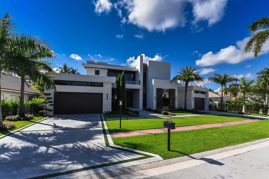 The Home in Boca Raton is a newly completed modern luxury home with Smart Home Technology in St Andrews Country Club now available for sale. This home located at 17745 Scarsdale Way, Boca Raton, Florida
