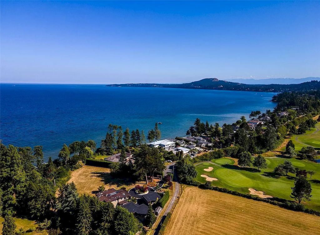 The Spectacular Beachfront Estate in Saanich is a luxury home now available for sale. This home is located at 5605 Parker Ave, Saanich, BC V8Y 2N2, Canada