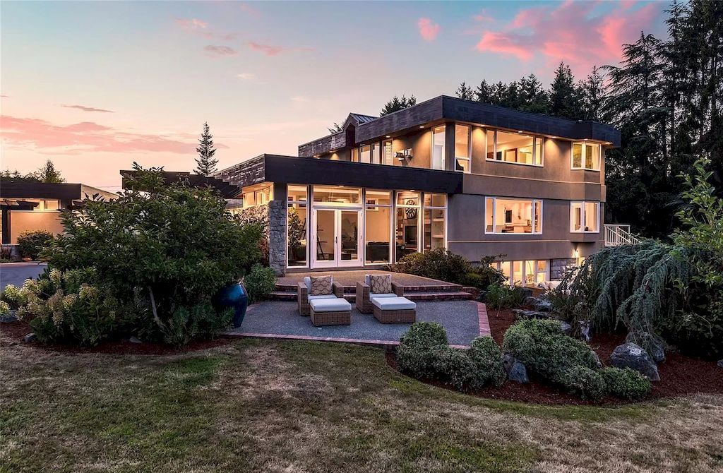 The Spectacular Beachfront Estate in Saanich is a luxury home now available for sale. This home is located at 5605 Parker Ave, Saanich, BC V8Y 2N2, Canada