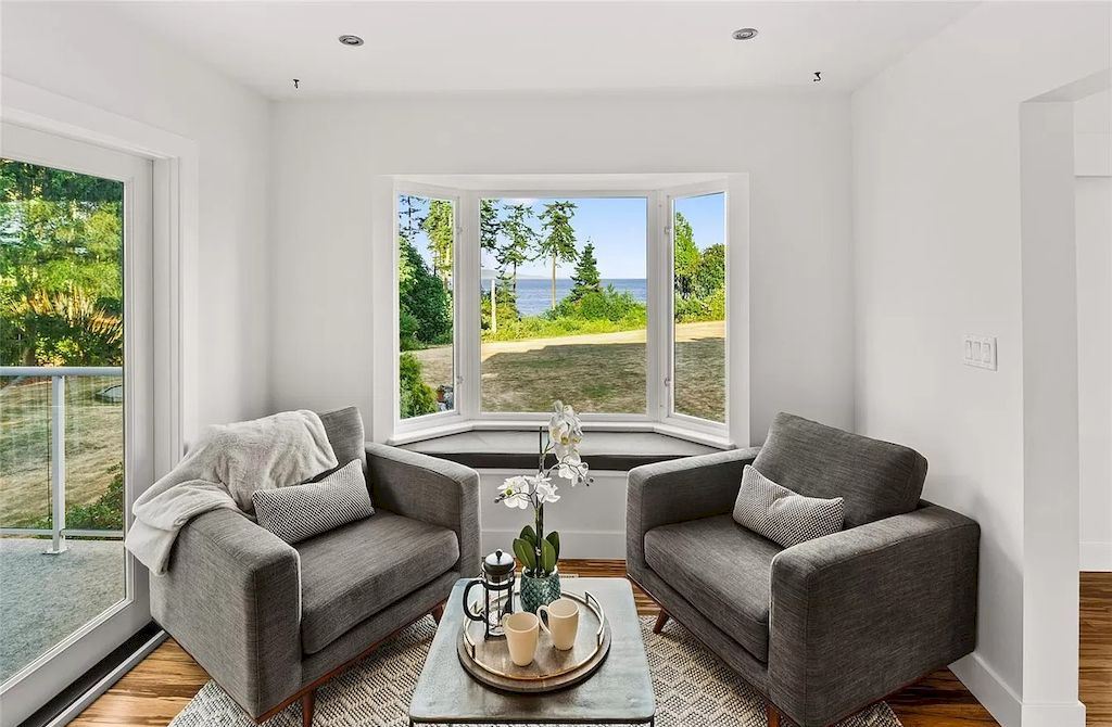 The Spectacular Beachfront Estate in Saanich is a luxury home now available for sale. This home is located at 5605 Parker Ave, Saanich, BC V8Y 2N2, Canada
