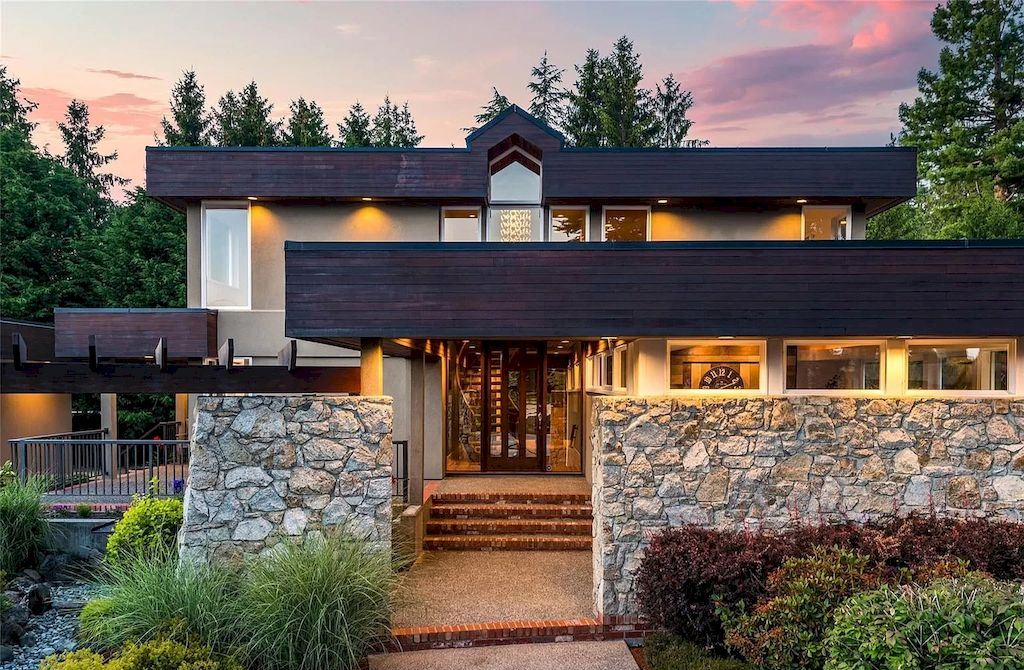 The Spectacular Beachfront Estate in Saanich is a luxury home now available for sale. This home is located at 5605 Parker Ave, Saanich, BC V8Y 2N2, Canada