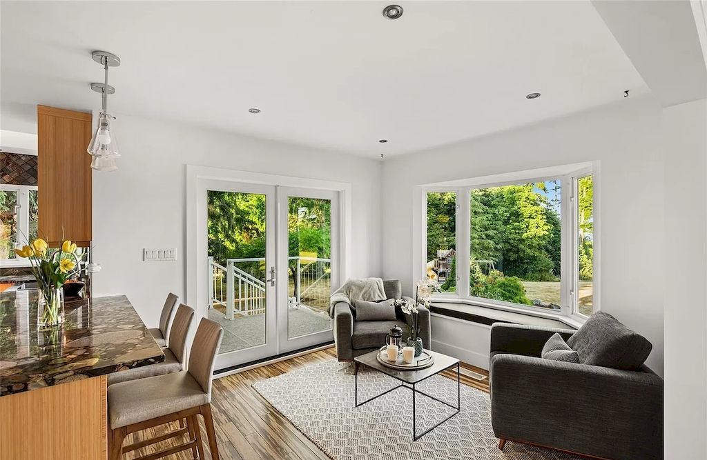 The Spectacular Beachfront Estate in Saanich is a luxury home now available for sale. This home is located at 5605 Parker Ave, Saanich, BC V8Y 2N2, Canada