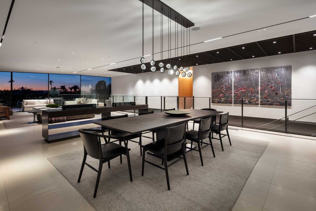 The Bird Streets Mansion is a spectacular new contemporary estate was envisioned by architect Zoltan Pali and home builder Dugally Oberfeld now available for sale. This home located at 9344 Nightingale Dr, Los Angeles, California