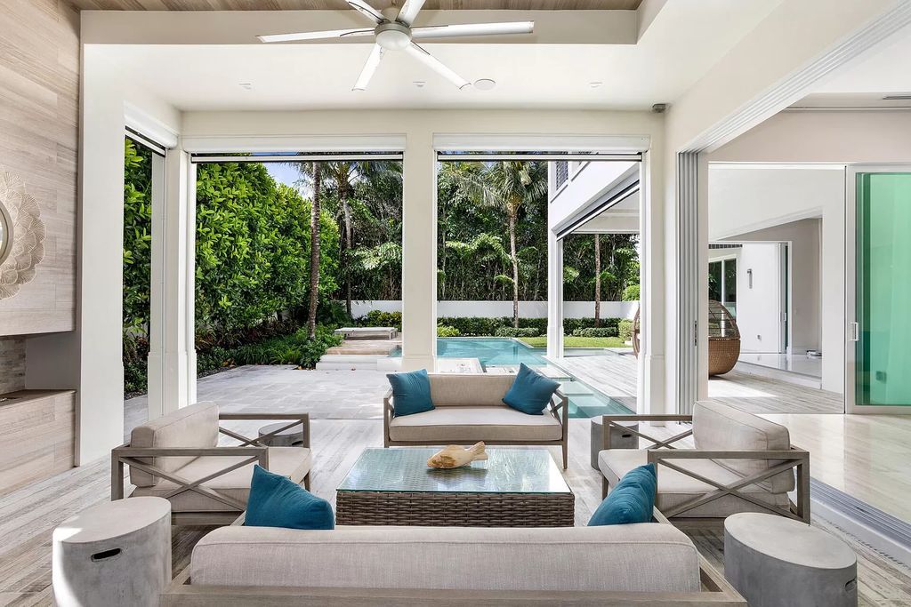 The Delray Beach Home is a beautifully designed two story contemporary estate with tropically landscaped back yard now available for sale. This home located at 609 Seagate Dr, Delray Beach, Florida