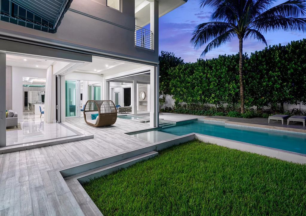 The Delray Beach Home is a beautifully designed two story contemporary estate with tropically landscaped back yard now available for sale. This home located at 609 Seagate Dr, Delray Beach, Florida