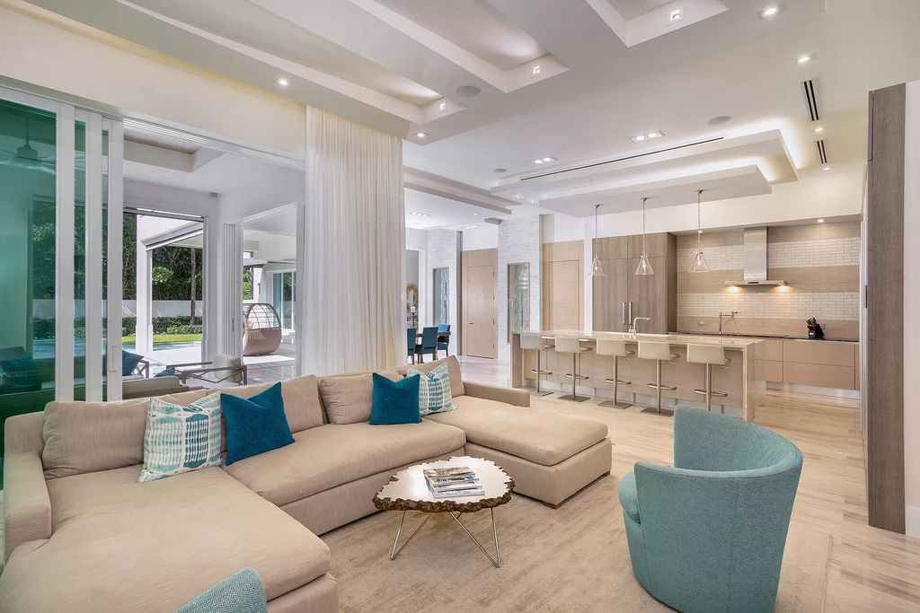 The Delray Beach Home is a beautifully designed two story contemporary estate with tropically landscaped back yard now available for sale. This home located at 609 Seagate Dr, Delray Beach, Florida