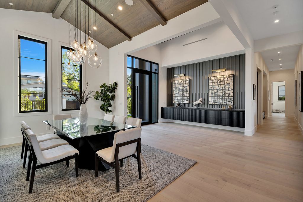 The Modern Farmhouse in Encino perfectly positioned with privacy on a supreme corner lot in Amestoy Estates now available for sale. This home located at 17201 Weddington St, Encino, California