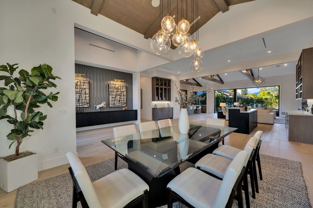The Modern Farmhouse in Encino perfectly positioned with privacy on a supreme corner lot in Amestoy Estates now available for sale. This home located at 17201 Weddington St, Encino, California