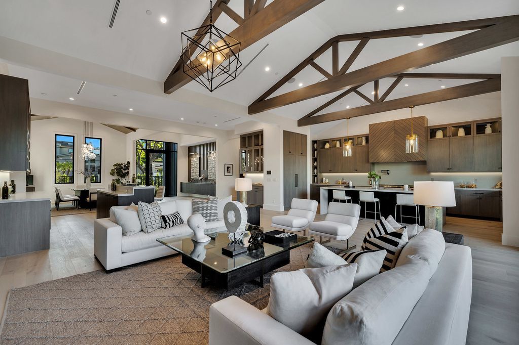 The Modern Farmhouse in Encino perfectly positioned with privacy on a supreme corner lot in Amestoy Estates now available for sale. This home located at 17201 Weddington St, Encino, California