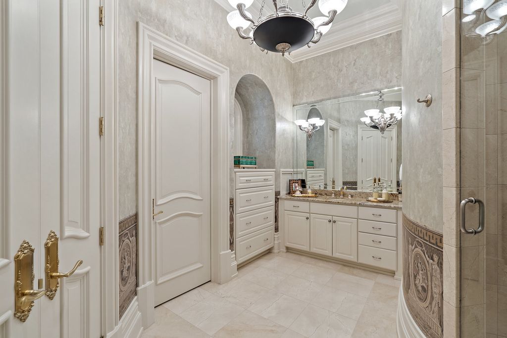 The Mansion in Austin is a elegant Italian Baroque estate custom designed by Cornerstone Architect Group and built by Michael Deane Homes now available for sale. This home located at 7901 Escala Dr, Austin, Texas