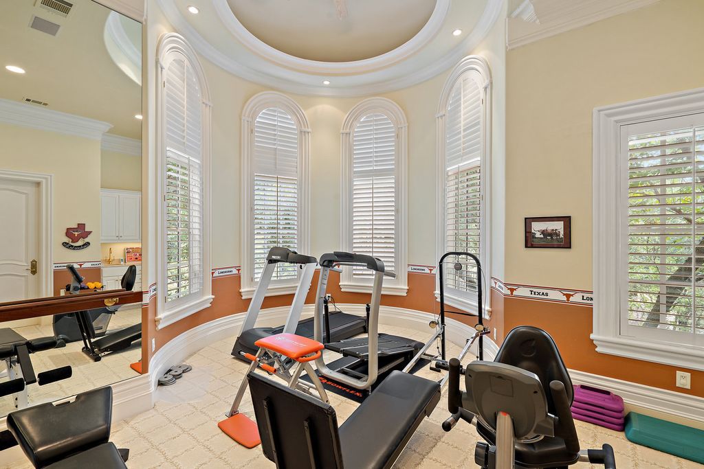 The Mansion in Austin is a elegant Italian Baroque estate custom designed by Cornerstone Architect Group and built by Michael Deane Homes now available for sale. This home located at 7901 Escala Dr, Austin, Texas