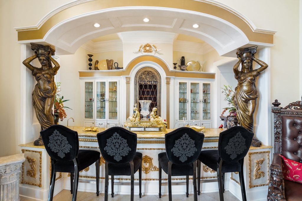 The Mansion in Austin is a elegant Italian Baroque estate custom designed by Cornerstone Architect Group and built by Michael Deane Homes now available for sale. This home located at 7901 Escala Dr, Austin, Texas