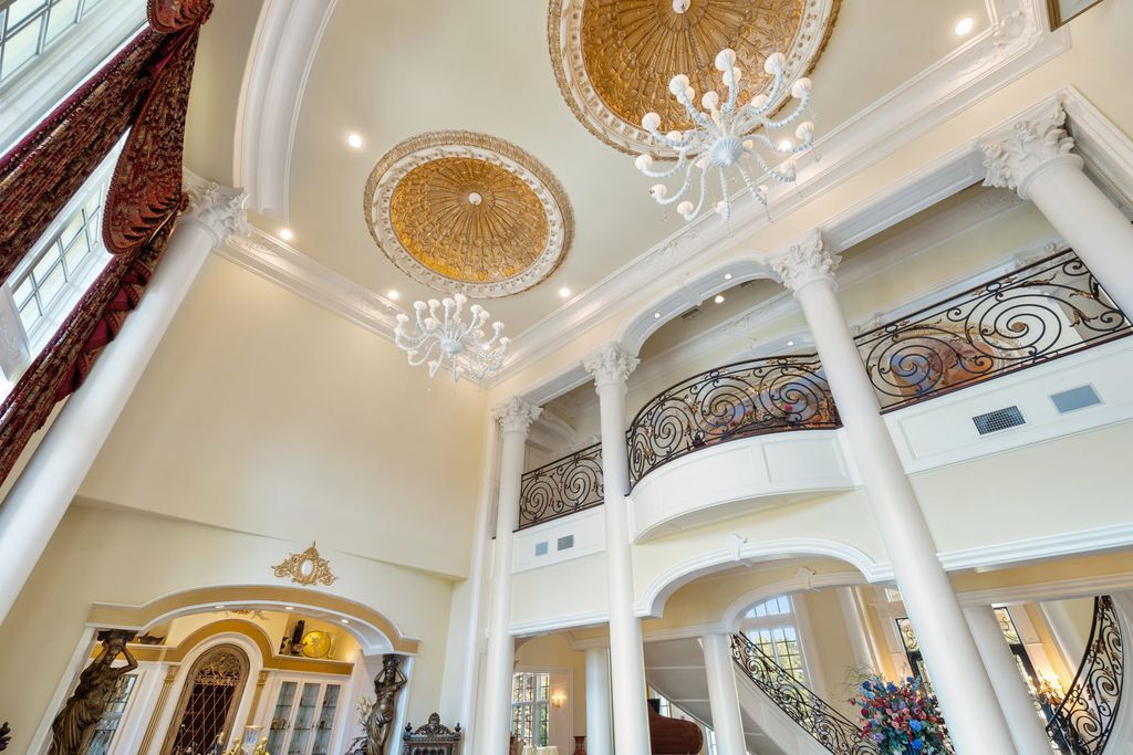 The Mansion in Austin is a elegant Italian Baroque estate custom designed by Cornerstone Architect Group and built by Michael Deane Homes now available for sale. This home located at 7901 Escala Dr, Austin, Texas