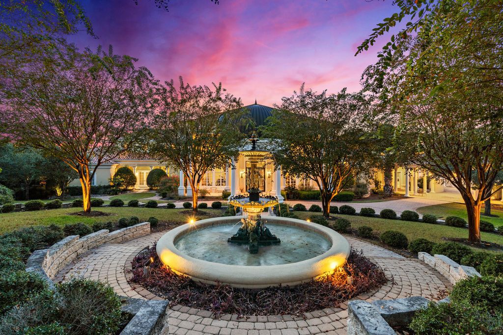 The Mansion in Austin is a elegant Italian Baroque estate custom designed by Cornerstone Architect Group and built by Michael Deane Homes now available for sale. This home located at 7901 Escala Dr, Austin, Texas