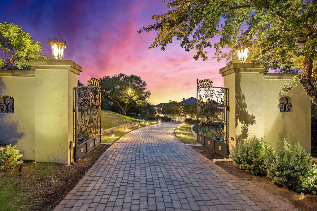 The Mansion in Austin is a elegant Italian Baroque estate custom designed by Cornerstone Architect Group and built by Michael Deane Homes now available for sale. This home located at 7901 Escala Dr, Austin, Texas