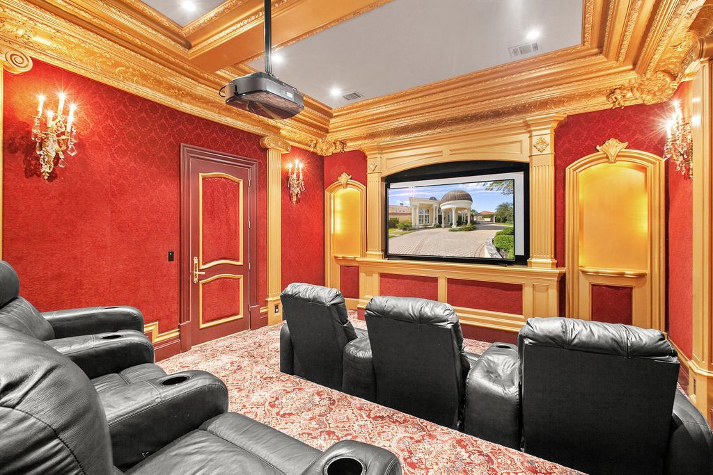 The Mansion in Austin is a elegant Italian Baroque estate custom designed by Cornerstone Architect Group and built by Michael Deane Homes now available for sale. This home located at 7901 Escala Dr, Austin, Texas