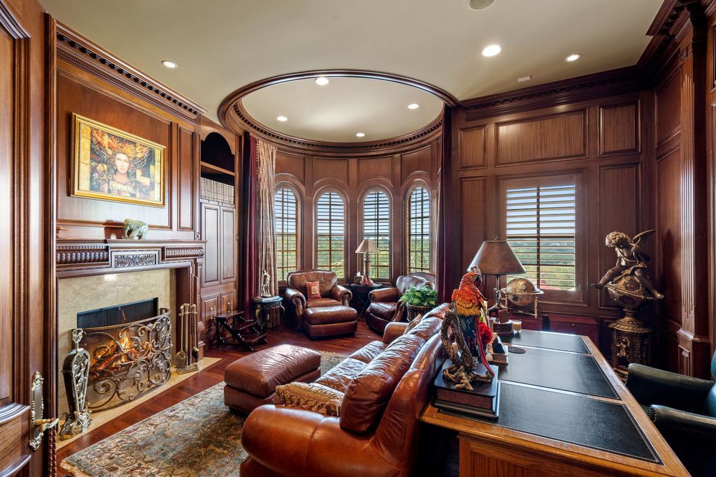 The Mansion in Austin is a elegant Italian Baroque estate custom designed by Cornerstone Architect Group and built by Michael Deane Homes now available for sale. This home located at 7901 Escala Dr, Austin, Texas