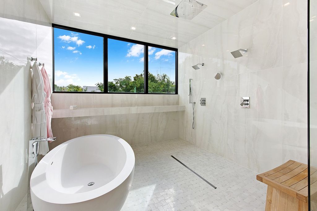 The Home in Miami is a gorgeous fully furnished new construction home in the heart of South Miami’s High Pines neighborhood now available for sale. This home located at 5470 Sunset Dr, Miami, Florida