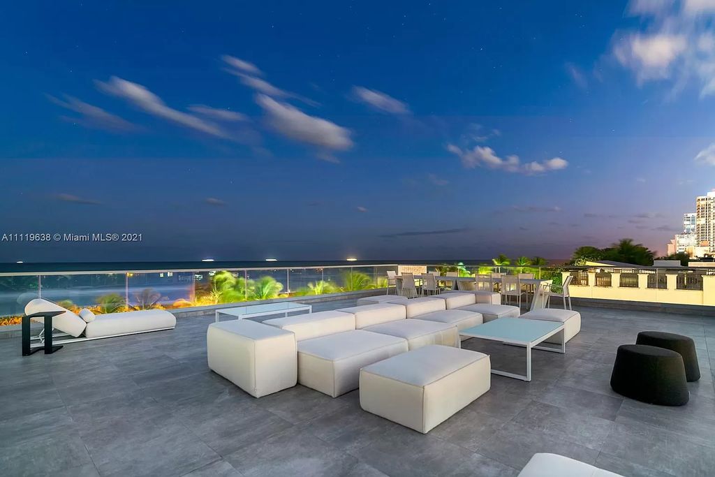 The Miami Beach Home is a stunning new modern construction estate in the esteemed gated Oceanfront community, Altos Del Mar. now available for sale. This house located at 7833 Atlantic Way, Miami Beach, Florida