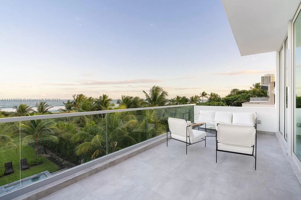 The Miami Beach Home is a stunning new modern construction estate in the esteemed gated Oceanfront community, Altos Del Mar. now available for sale. This house located at 7833 Atlantic Way, Miami Beach, Florida