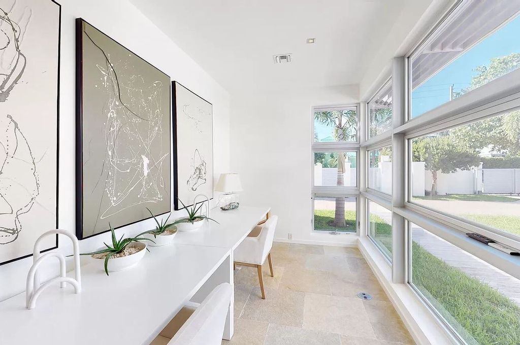 The Home in Delray Beach is sited on lushly landscaped half acre with 110+/- feet directly on the oceanfront now available for sale. This property located at 711 N Ocean Blvd, Delray Beach, Florida