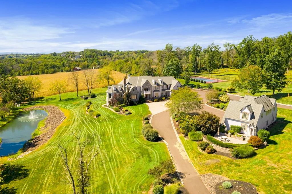 The Home in Pennsylvania is a luxurious home now available for sale. This home located at 1212 Township Line Rd, Chalfont, Pennsylvania; offering 07 bedrooms and 10 bathrooms with 12,300 square feet of living spaces.