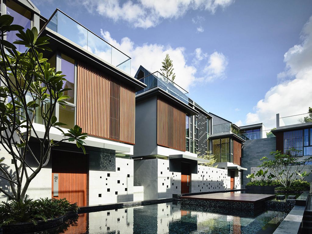 Toh Crescent a Stunning 10 Unit Cluster of Houses by HYLA Architects 4