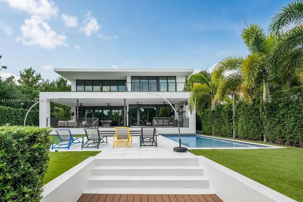The Home in Miami is a tropical modern estate built with top level finish with breathtaking open floor plan of living spaces now available for sale. This home located at 7333 Belle Meade Blvd, Miami, Florida