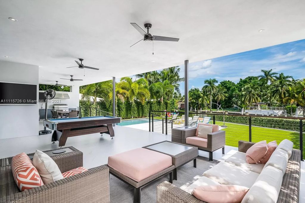 The Home in Miami is a tropical modern estate built with top level finish with breathtaking open floor plan of living spaces now available for sale. This home located at 7333 Belle Meade Blvd, Miami, Florida