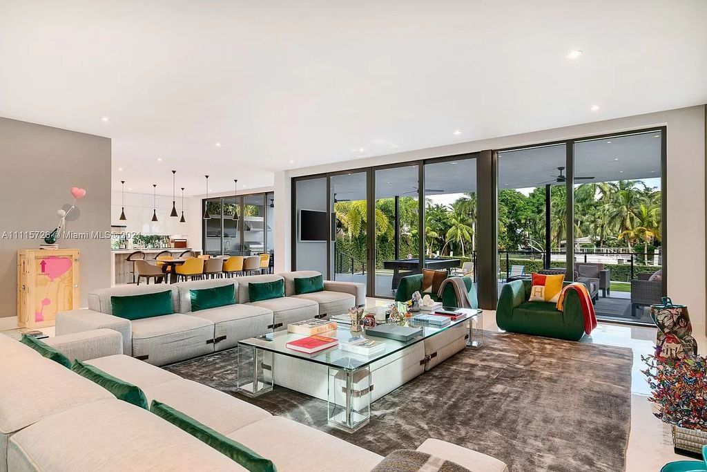 The Home in Miami is a tropical modern estate built with top level finish with breathtaking open floor plan of living spaces now available for sale. This home located at 7333 Belle Meade Blvd, Miami, Florida