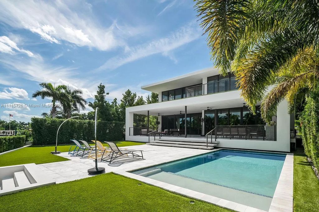 The Home in Miami is a tropical modern estate built with top level finish with breathtaking open floor plan of living spaces now available for sale. This home located at 7333 Belle Meade Blvd, Miami, Florida