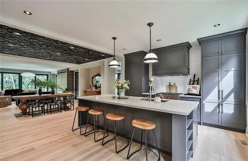 The Gothic Revival Style Property in Ontario is renovated to preserve its old-world charm now available for sale. This home located at 205 Trafalgar Rd S, Oakville, ON L6J 3G9, Canada