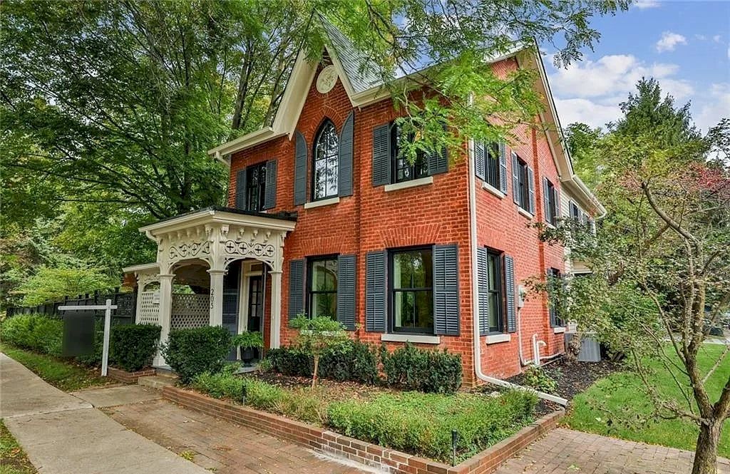 The Gothic Revival Style Property in Ontario is renovated to preserve its old-world charm now available for sale. This home located at 205 Trafalgar Rd S, Oakville, ON L6J 3G9, Canada