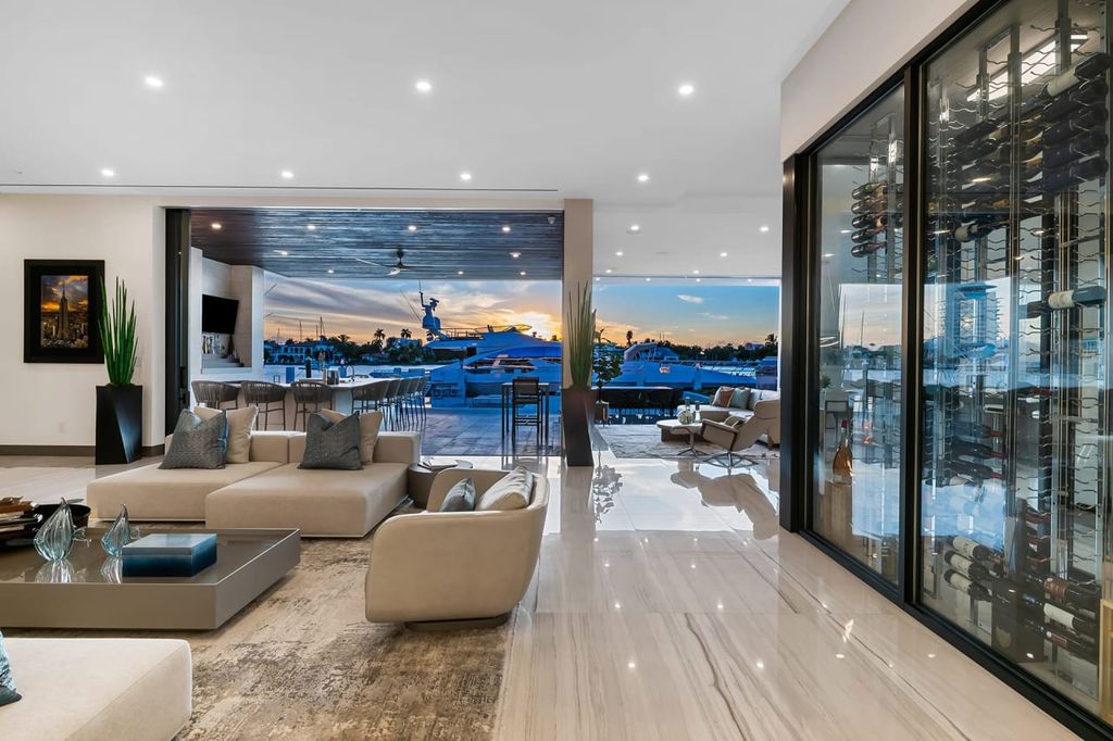 The Home in Fort Lauderdale is a A coastal turn key modern masterpiece in Harbor Beach with entertaining-ready layout now available for sale. This home located at 1425 E Lake Dr, Fort Lauderdale, Florida
